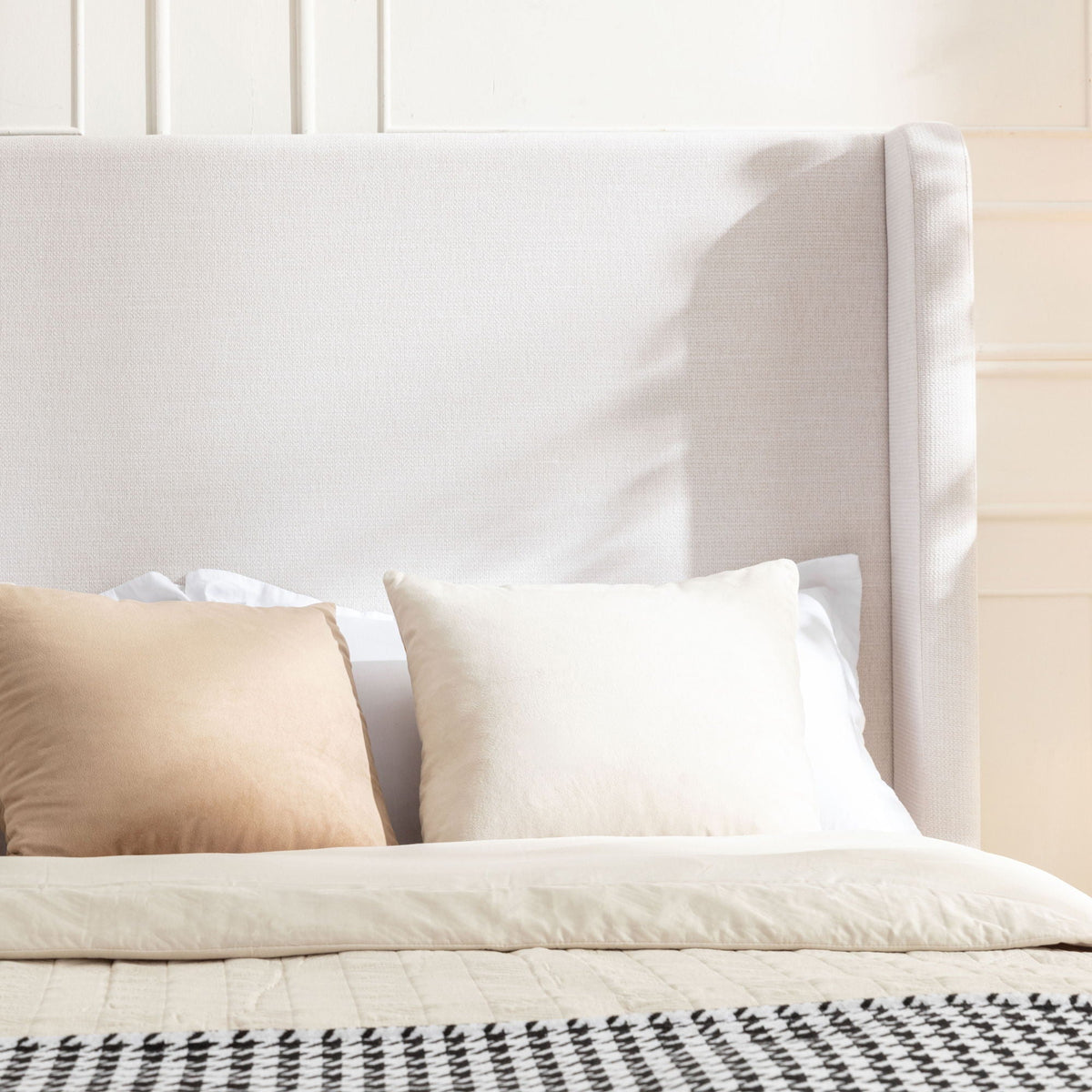 Harper - Tall Headboard Upholstered Bed / High Headboard / Elegant Simplicity / No Box Spring Needed, photo 24 of 40