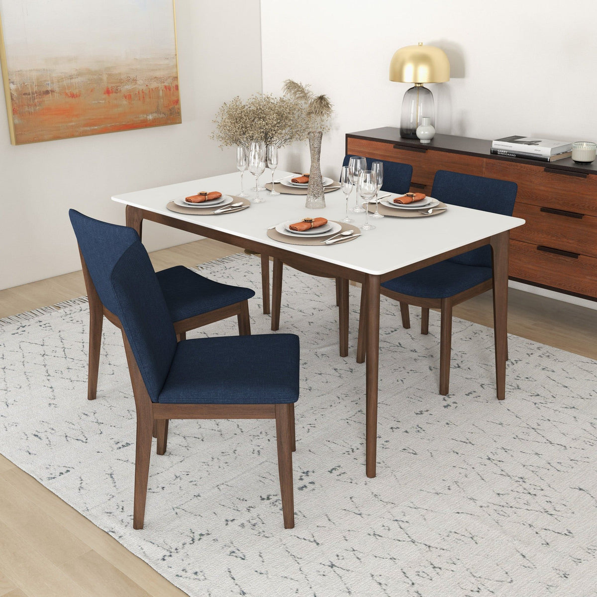 Laura - Mid-Century Modern Solid Wood Dining Chair (Set of 2), photo 23 of 35