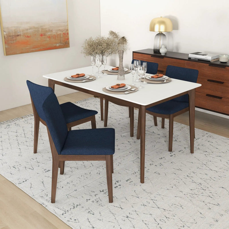 Laura - Mid-Century Modern Solid Wood Dining Chair (Set of 2) by HouseOfZazla