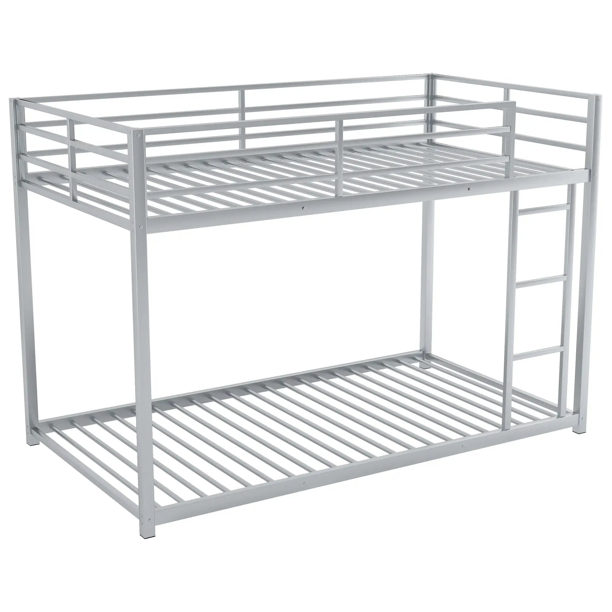 Metal Bunk Bed, Low Bunk Bed With Ladder by Unique Piece Furniture
