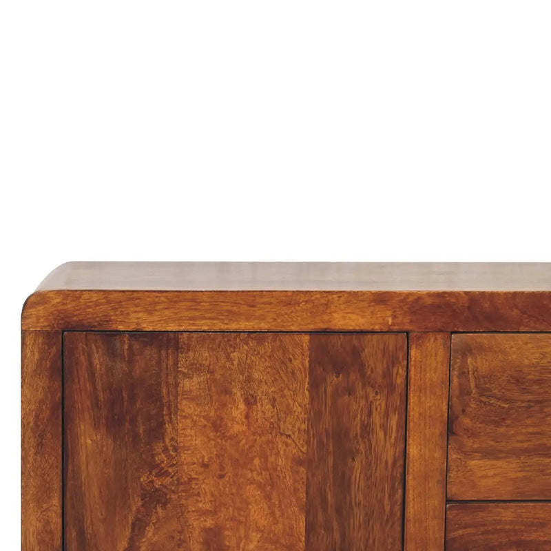 Solid Wood Aspen Cabinet, 2 Shelves, 4-Drawers by HouseOfZazla