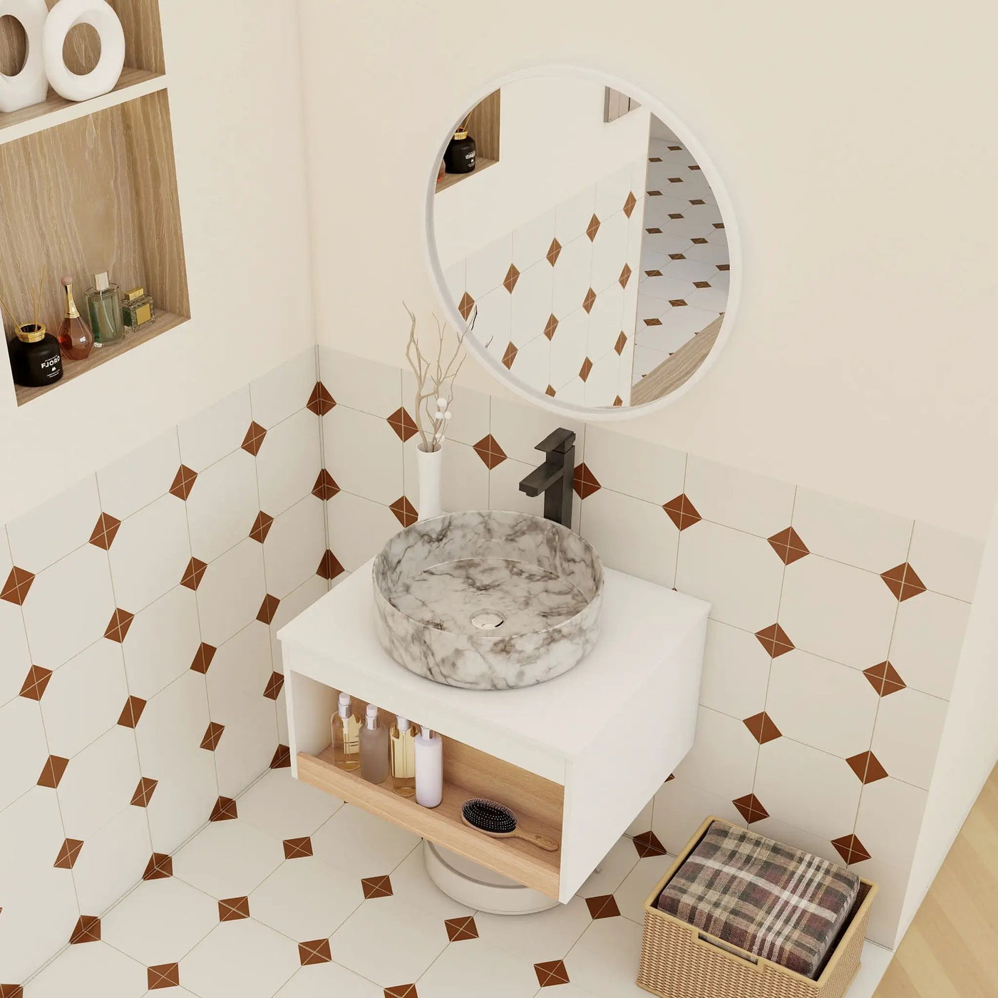 Floating Bathroom Vanity With Vessel Sink by HouseOfZazla
