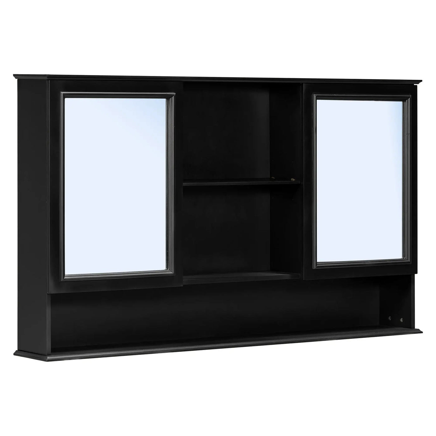 Double Sink Bathroom Vanity Set with Wall Mount Mirror Cabinet by HouseOfZazla