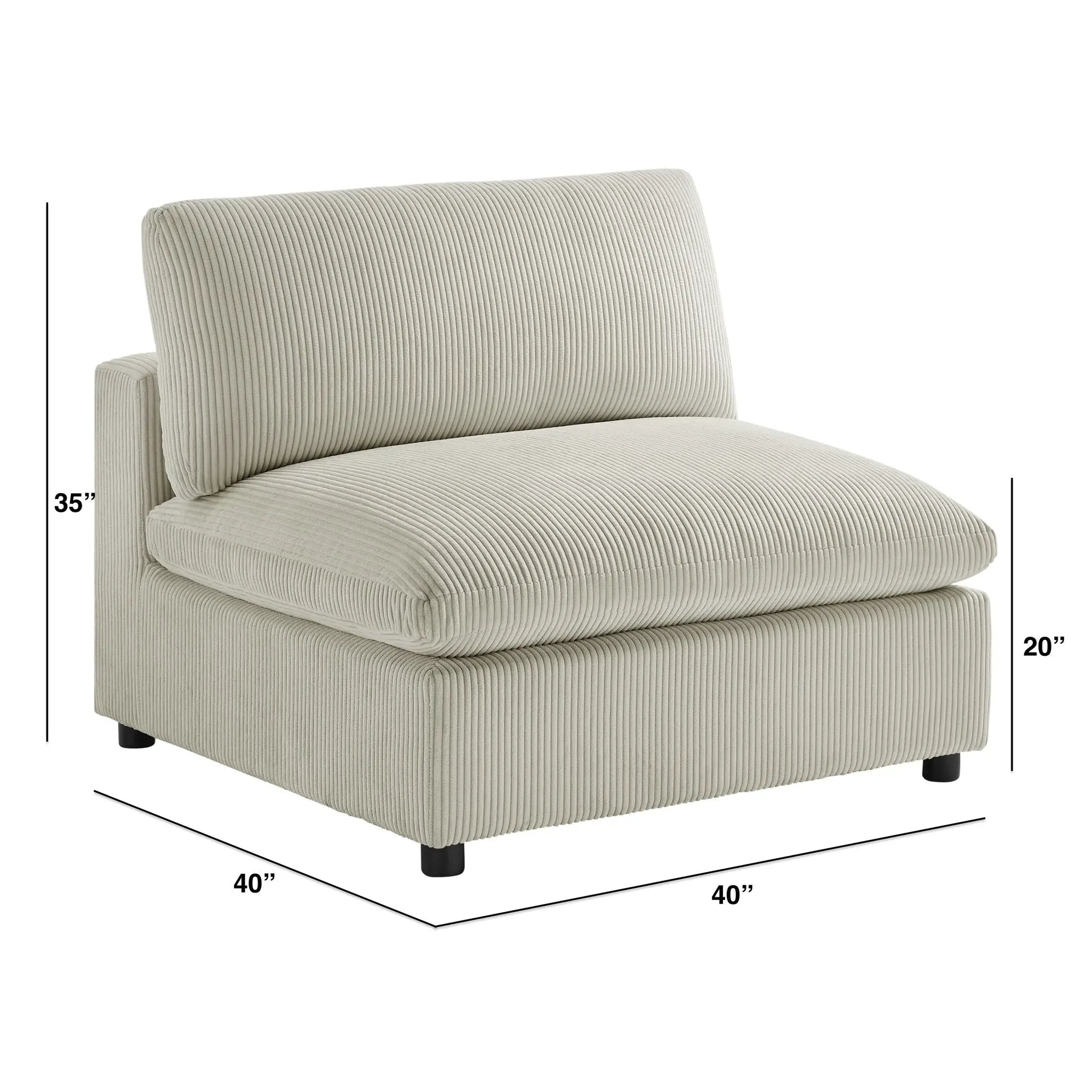 Chelsea - Armless Chair by HouseOfZazla