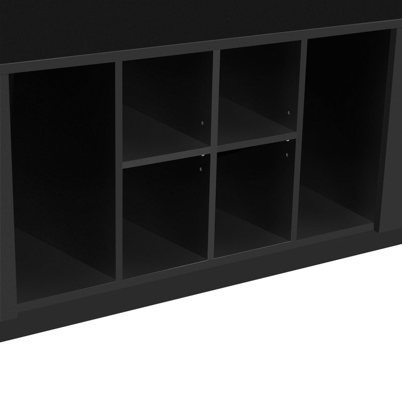 5 In 1 Entryway Bench With Coat Rack, 7 Sturdy Hooks, 2 Spacious Drawers And Adjustable Shelves by HouseOfZazla