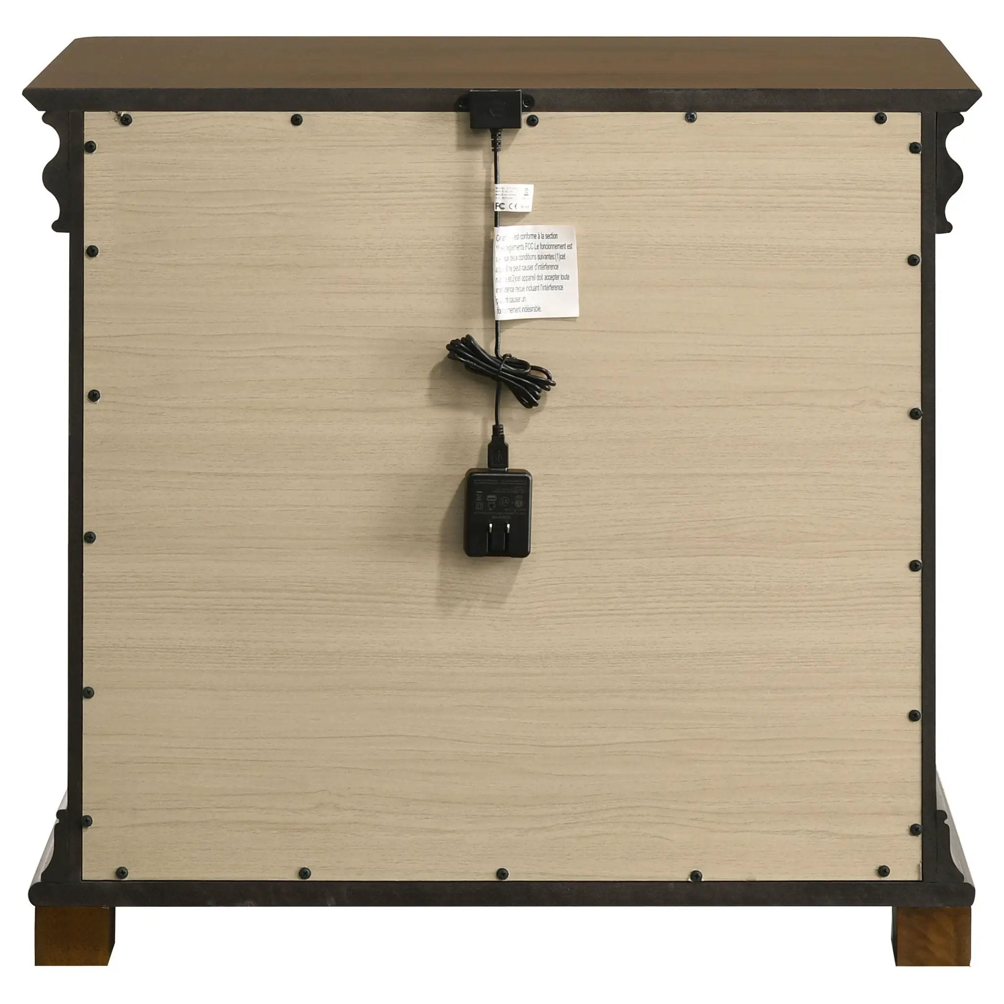 Garland 3-drawer Nightstand Bedside Table Brown Cherry by Unique Piece Furniture