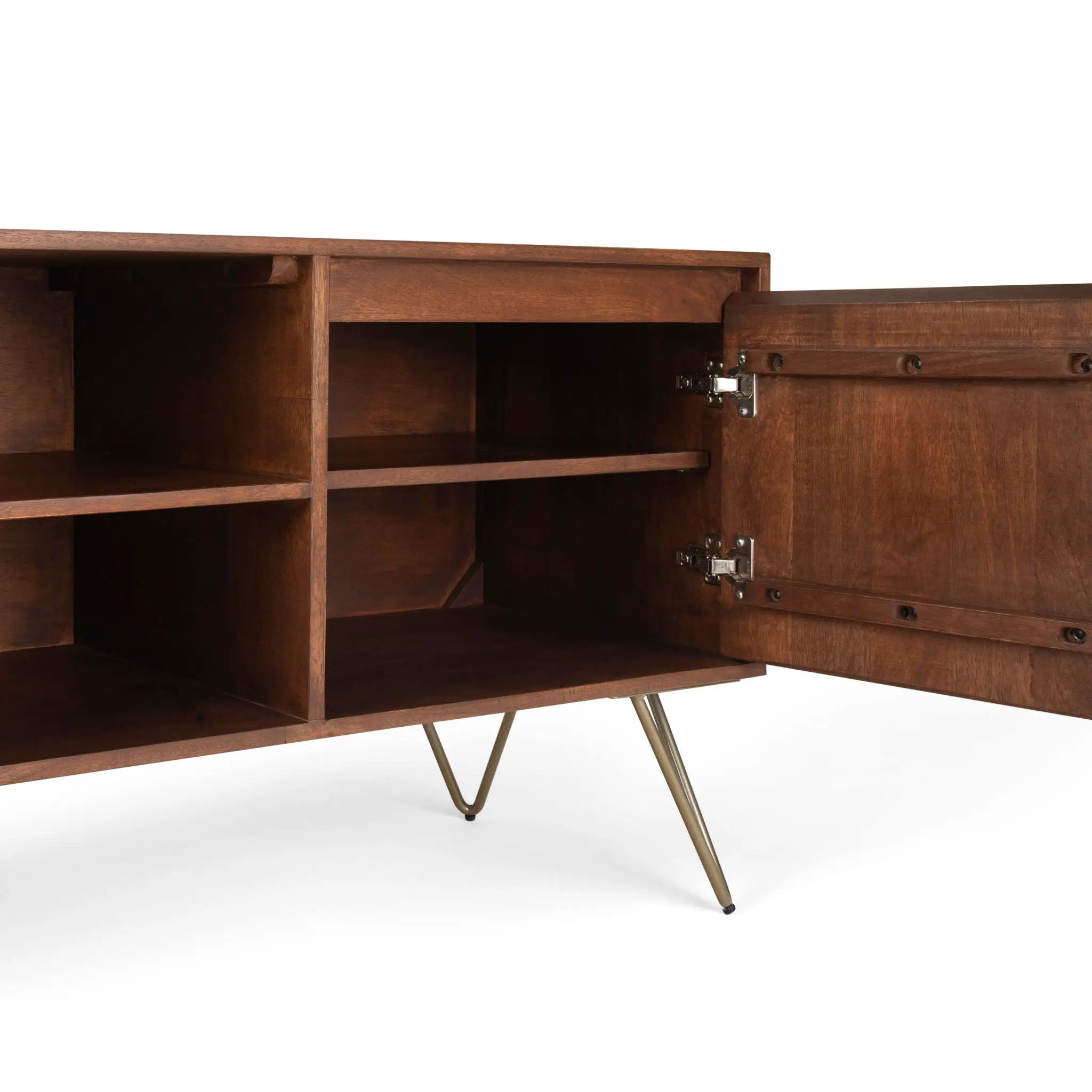 Hunter - TV Media Stand - Umber Brown Stain by HouseOfZazla