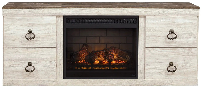 Willowton - Entertainment Center With Fireplace Option by Unique Piece Furniture