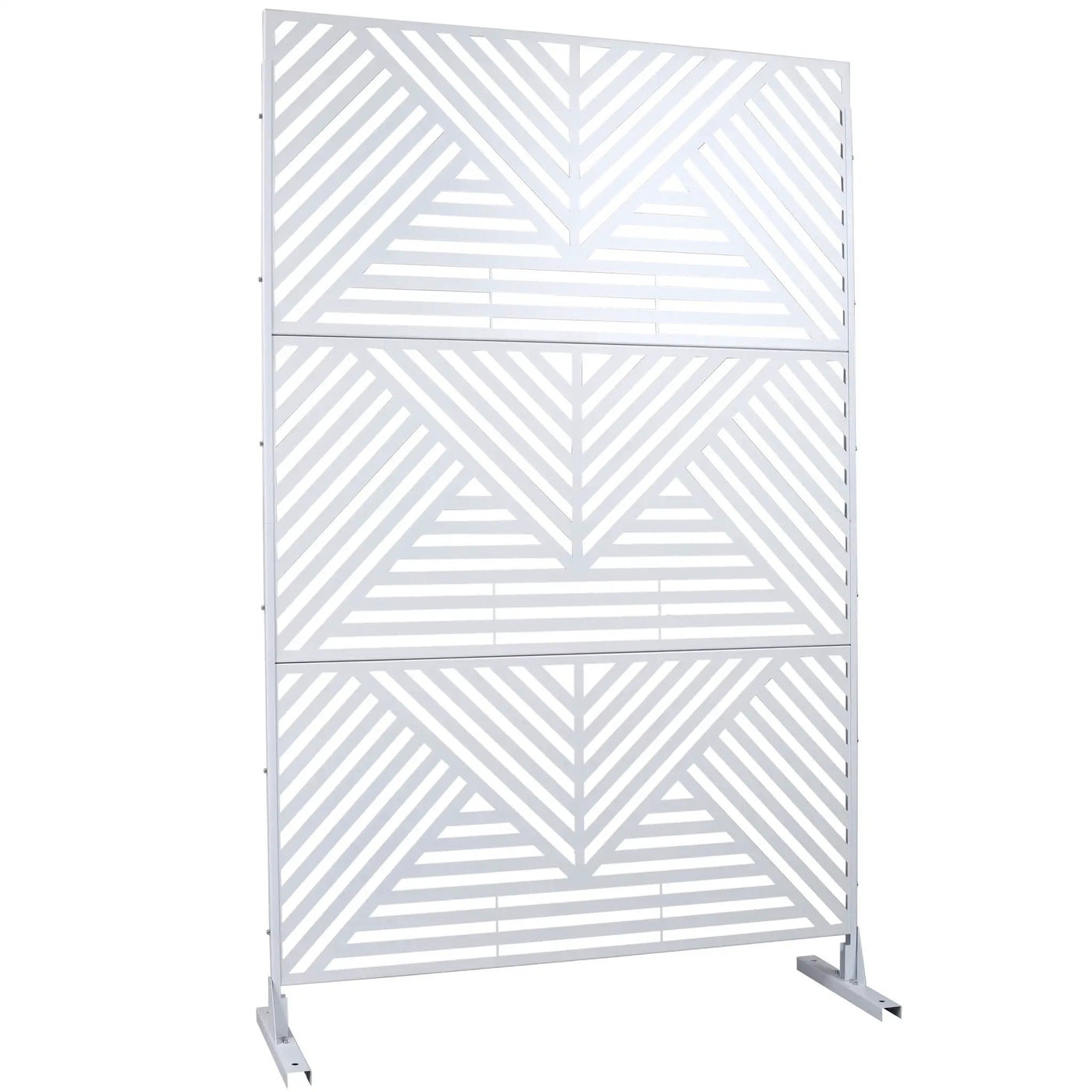 Freestanding Outdoor & Indoor Freestanding Metal Privacy Screen by HouseOfZazla