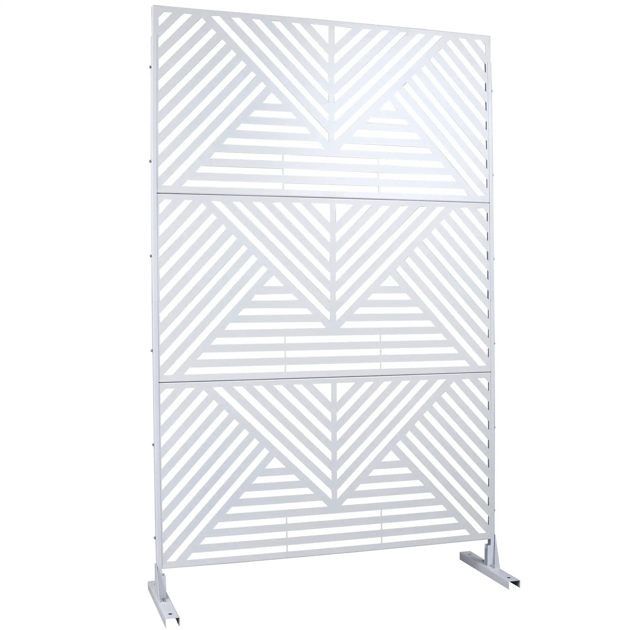 Freestanding Outdoor & Indoor Freestanding Metal Privacy Screen by HouseOfZazla