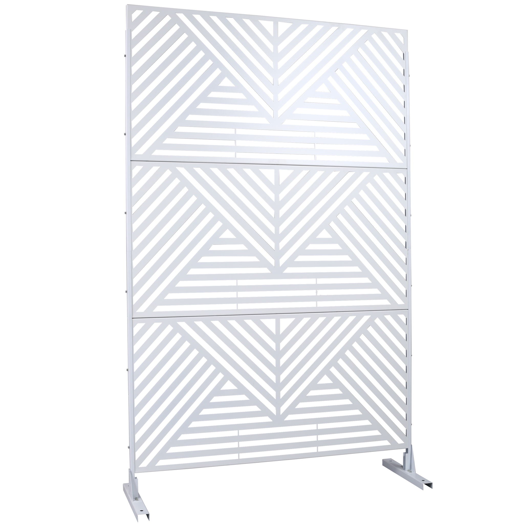 Freestanding Outdoor & Indoor Freestanding Metal Privacy Screen by Unique Piece Furniture