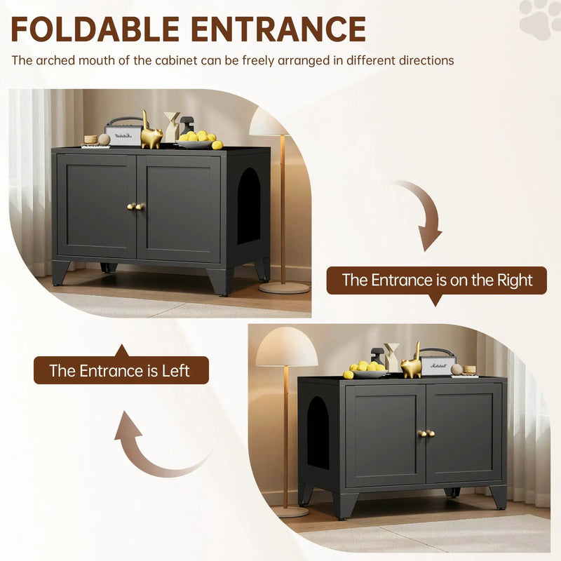 Metal Cat Litter Box Enclosure by HouseOfZazla