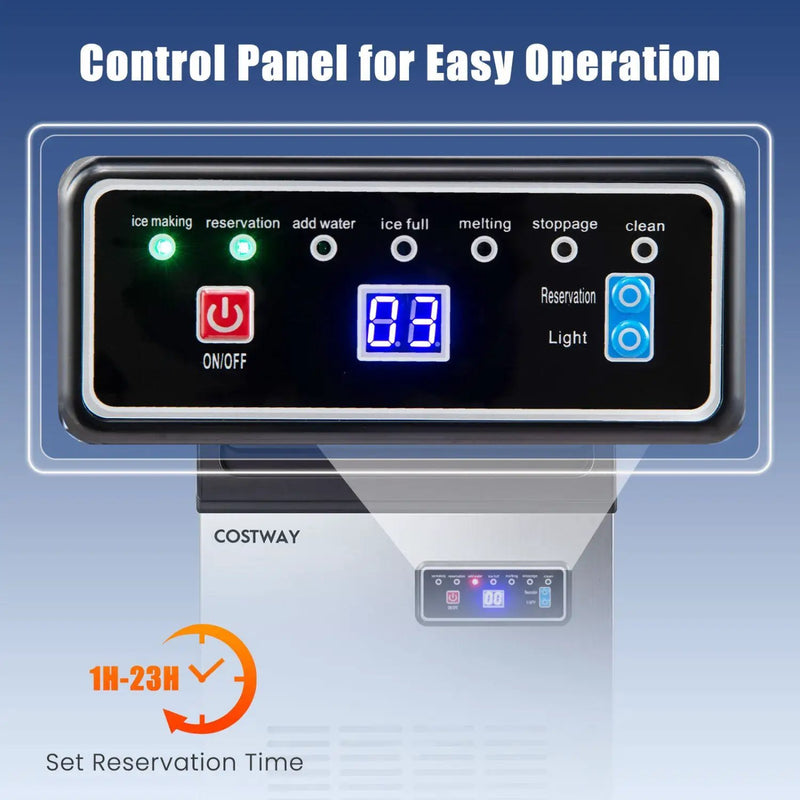 90 LBS/24H Commercial Nugget Ice Maker with Self by DirectDeals