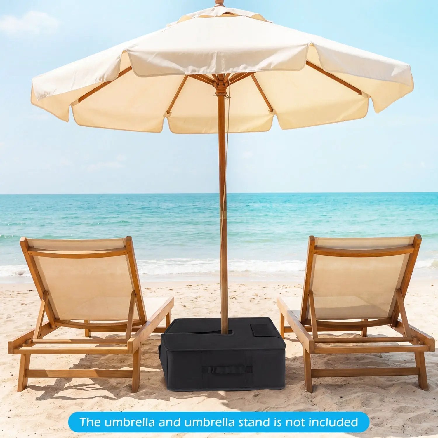 90 LBS Sand-fillable Umbrella Base Weight by DirectDeals