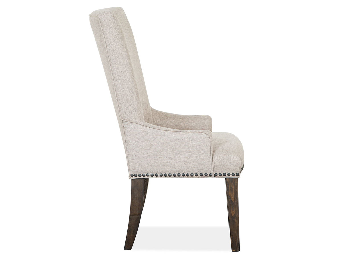 Bellamy - Upholstered Host Chair (Set of 2) - Peppercorn, photo 5 of 7