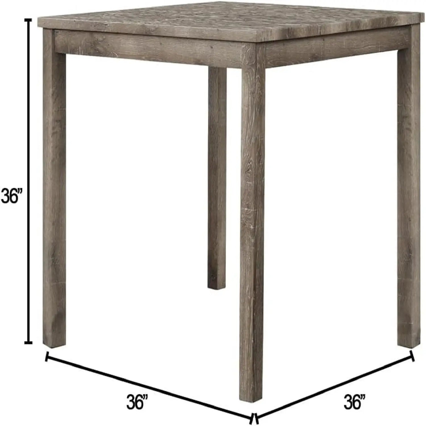 Transitional Counter Dining Set With 4 Tufted Stools by HouseOfZazla