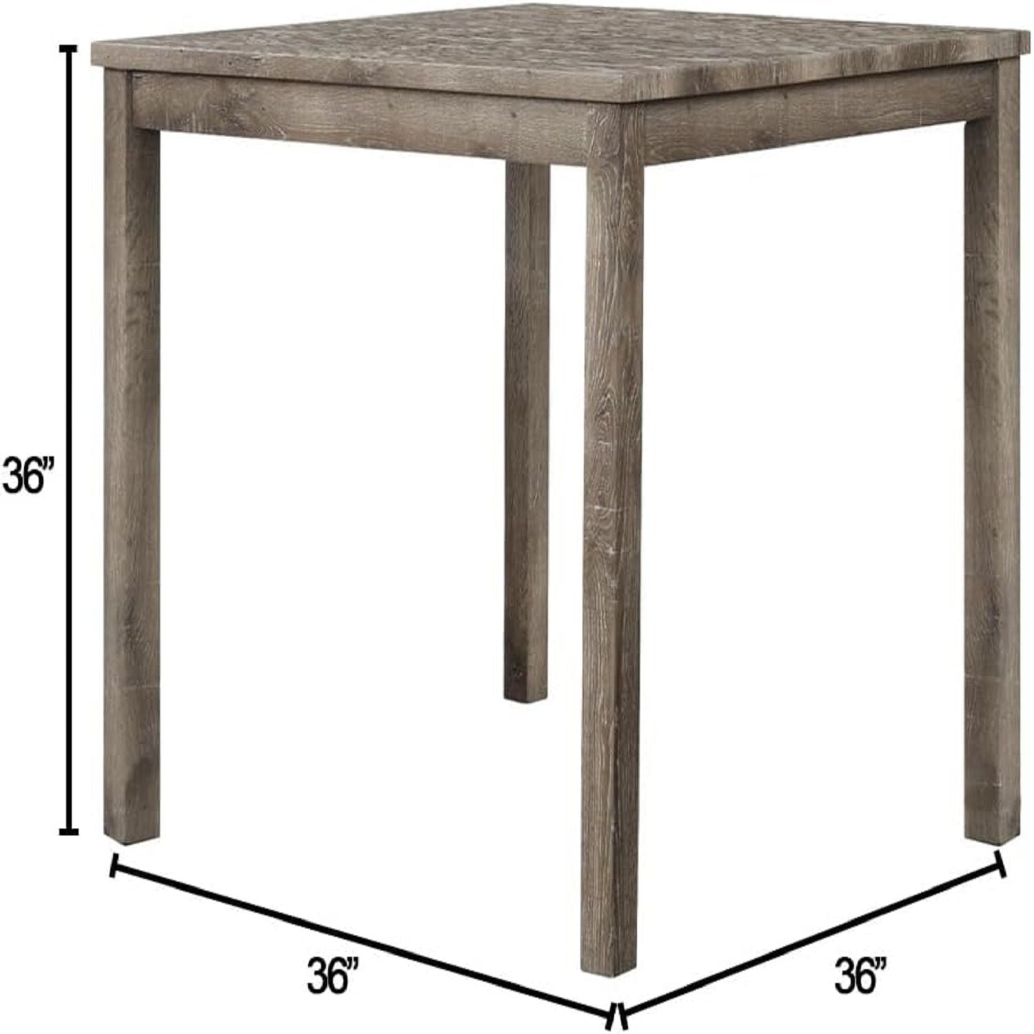 Transitional Counter Dining Set With 4 Tufted Stools by HouseOfZazla