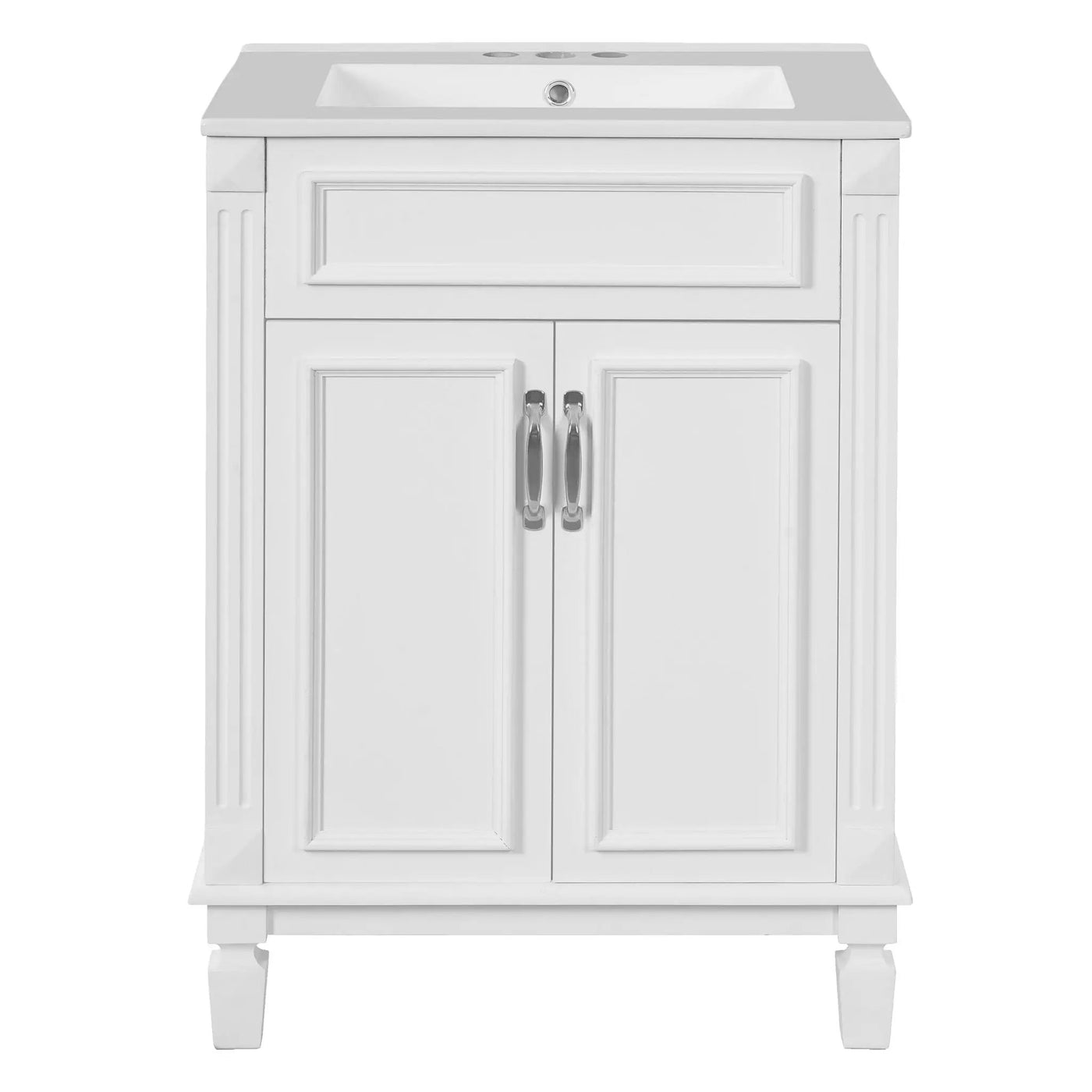 Bathroom Vanity With Top Sink and Soft Closing Doors by HouseOfZazla