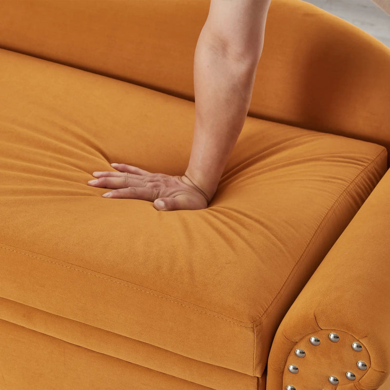 64.5'' Modern Velvet Chaise Lounge by HouseOfZazla