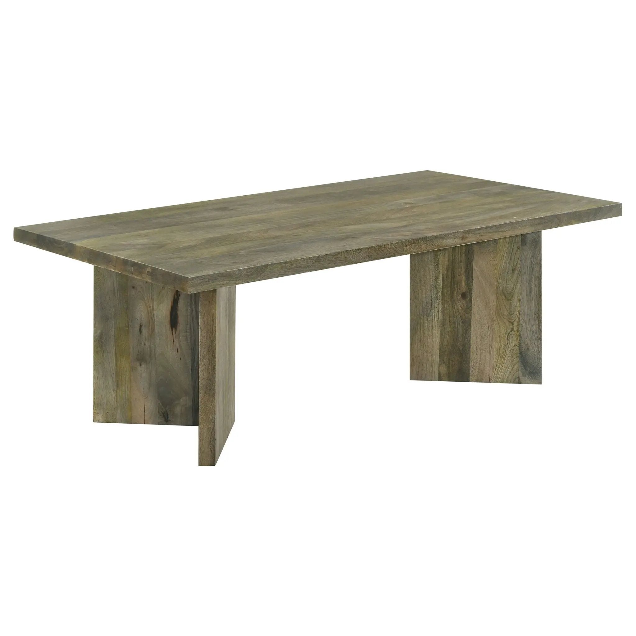 Neskowin - 2 Piece And End Table Set With Geometric Panels - Brown by HouseOfZazla