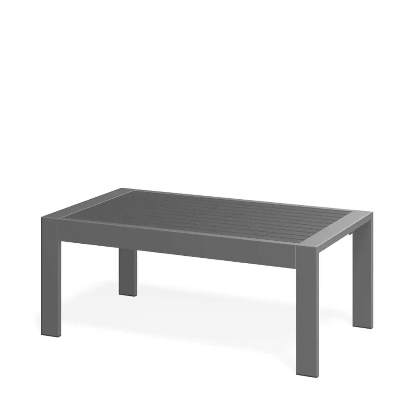 All-Weather Outdoor Coffee Table With Wood-Look Top by HouseOfZazla