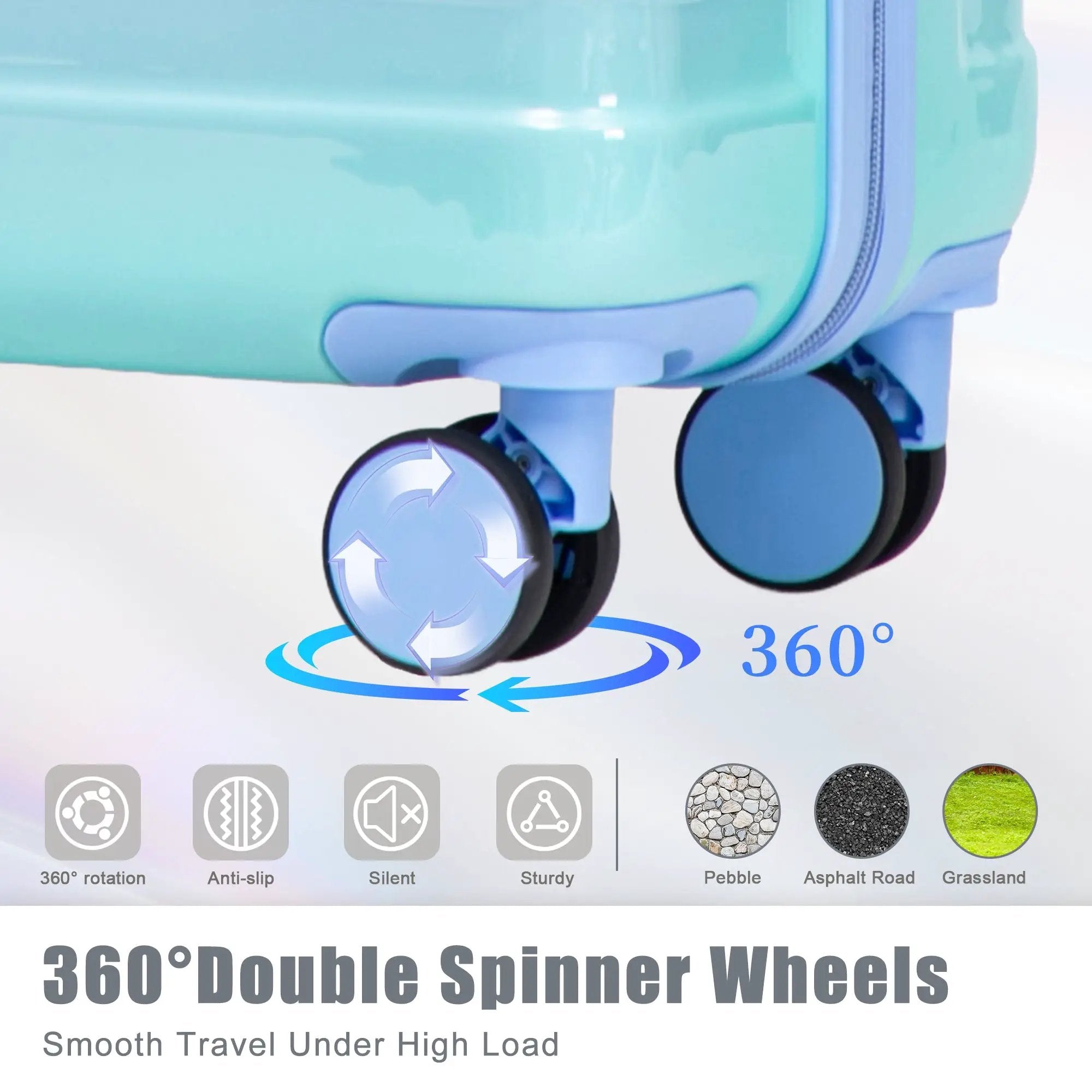 3-Piece PC Spinner Wheel Luggage Set by HouseOfZazla