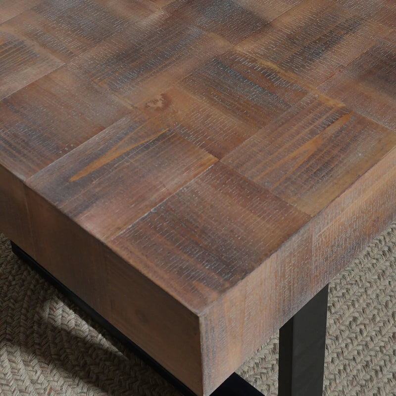 Rectangular Coffee Table With U-Shaped Legs Living Room - Multi by Unique Piece Furniture