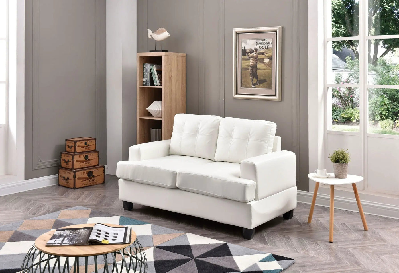 Stylish Transitional Loveseat For Two by HouseOfZazla