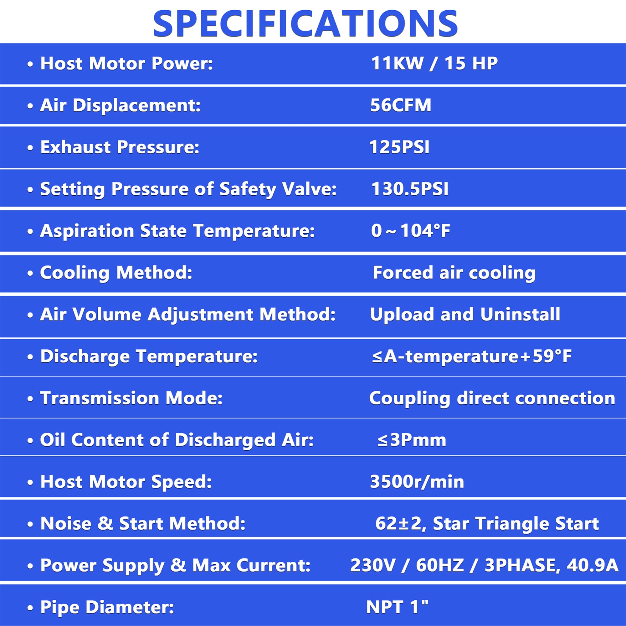 15HP Rotary Screw Air Compressor by HouseOfZazla