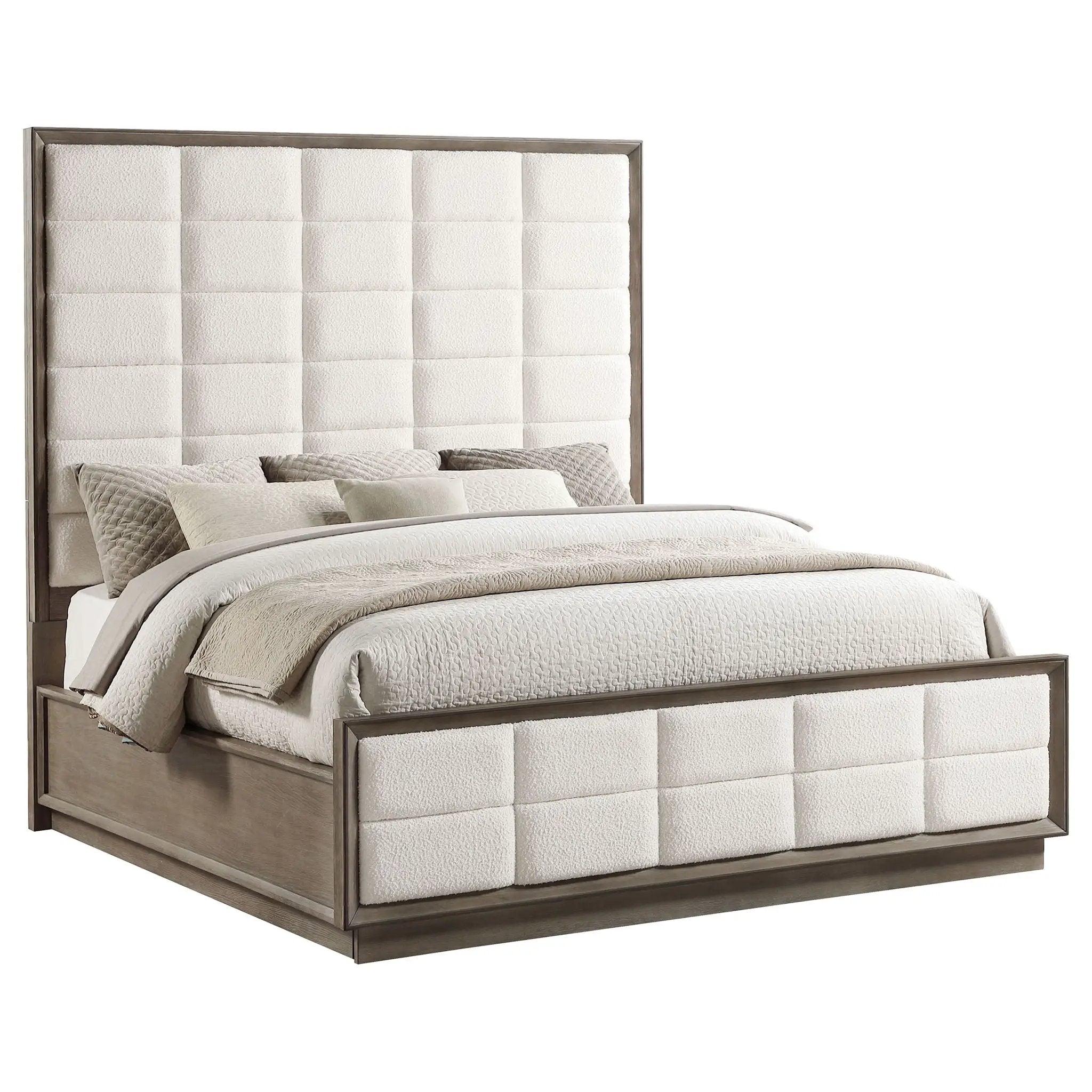 Durango 80-inch Eastern King Panel Bed Taupe Oak by Unique Piece Furniture