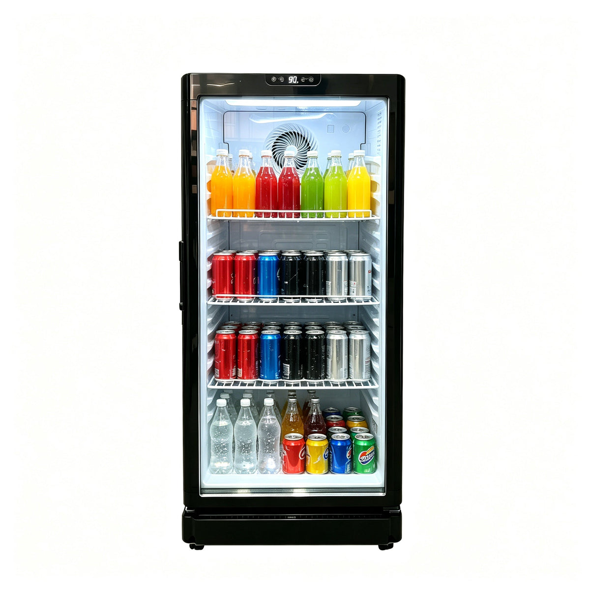 5.7 Cu.Ft Commercial Beverage Cooler with Double Glass Doors