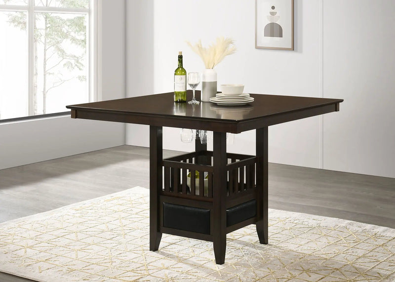 Jaden Square 47-inch Counter Height Dining Table Espresso by Unique Piece Furniture