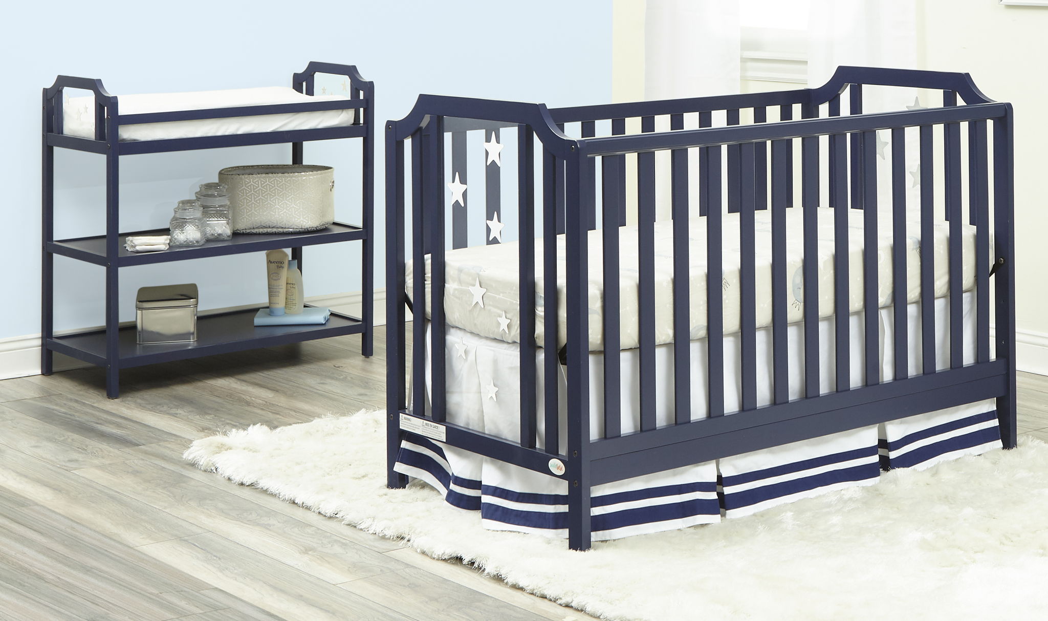 Celeste - 3-in-1 Convertible Island Crib by HouseOfZazla