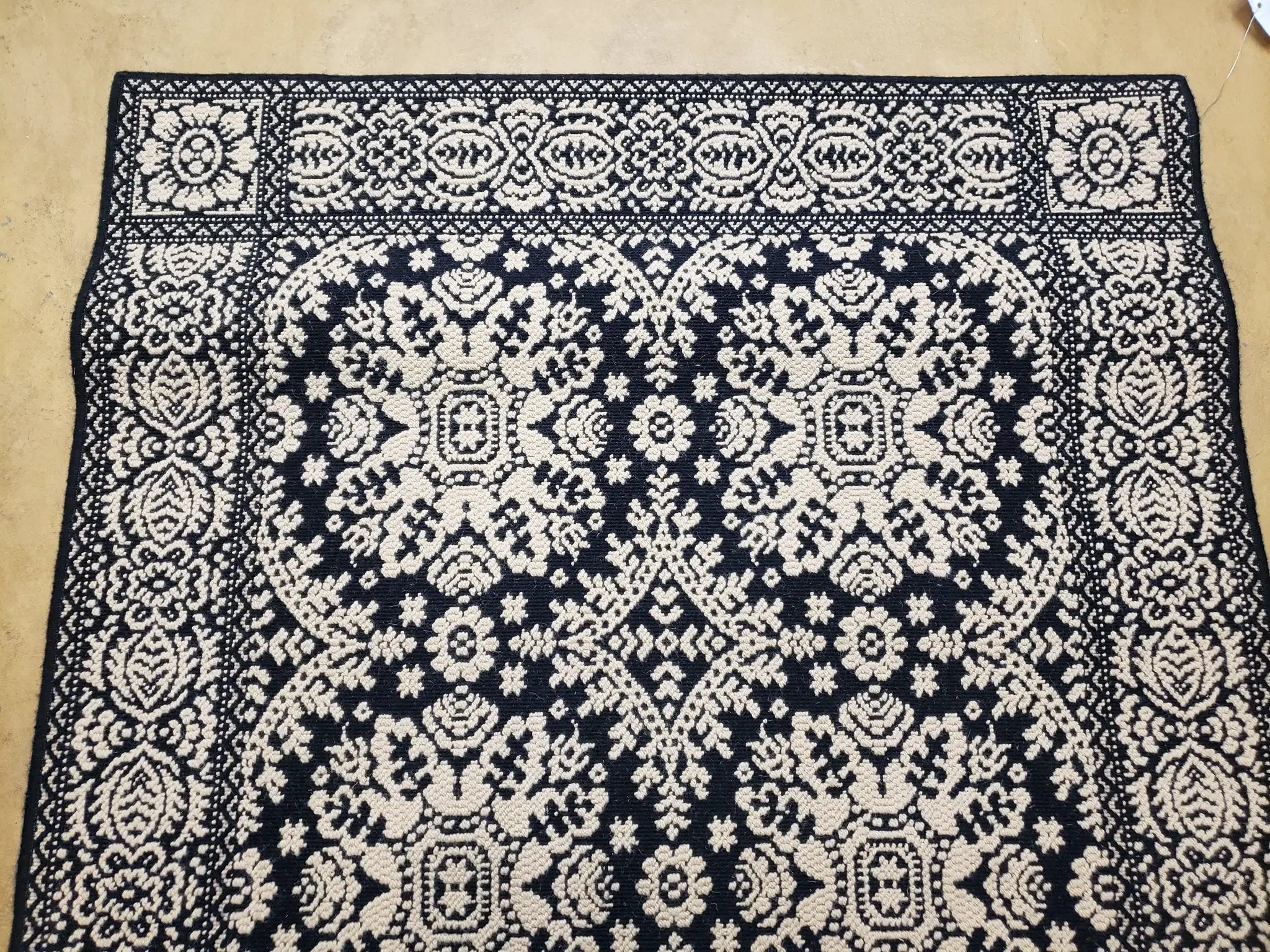 4x6 Power-Loomed Rug Dark Navy Blue & Ivory Oriental Carpet Nice by Jewel Rugs