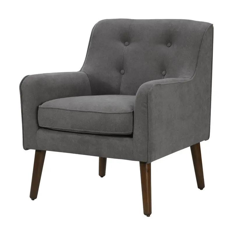 Ryder - Mid Century Modern Woven Fabric Tufted Armchair by Unique Piece Furniture