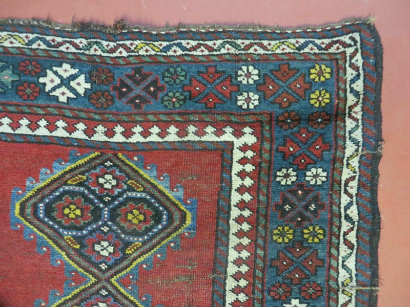 3' X 6' Antique 1920s Handmade Caucasian Karabagh Ganjeh Talesh Wool Rug Nice by Jewel Rugs