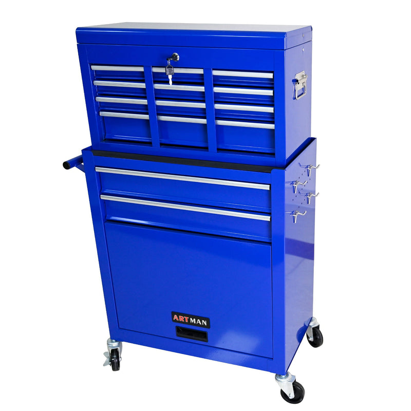 High Capacity Rolling Tool Chest With Wheels And Drawers, Storage Cabinet by HouseOfZazla