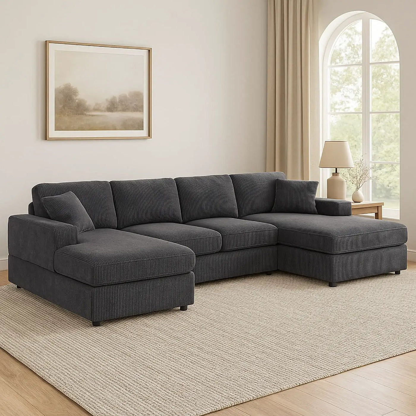 3 Piece Double Chaise Sectional Sofa by Unique Piece Furniture