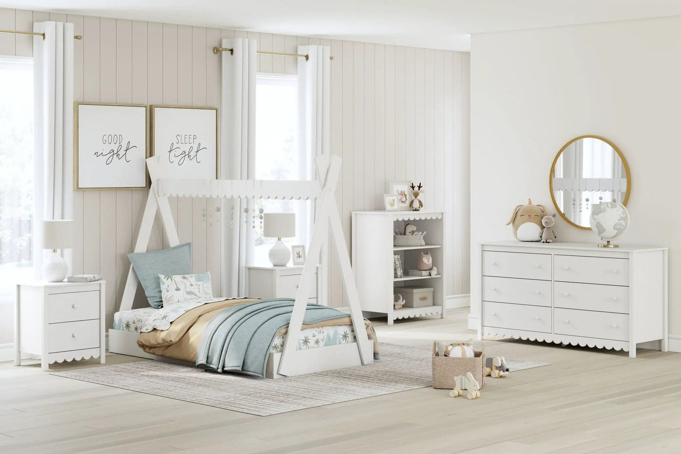 Hallityn - Tent Complete Bed Set by Unique Piece Furniture