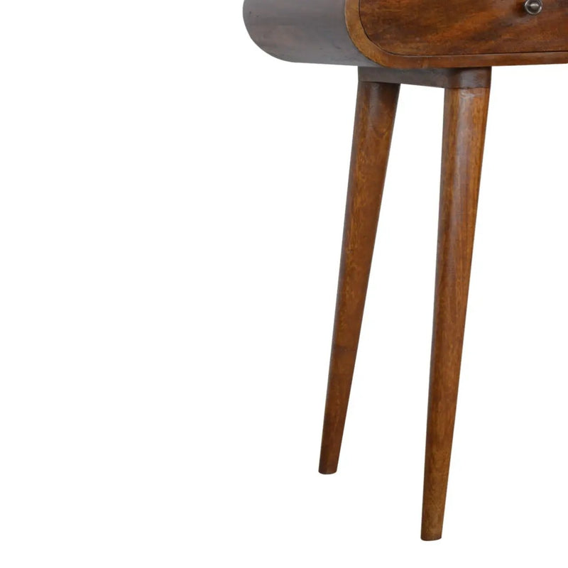 Solid Wood Curved Edge Console Table by HouseOfZazla