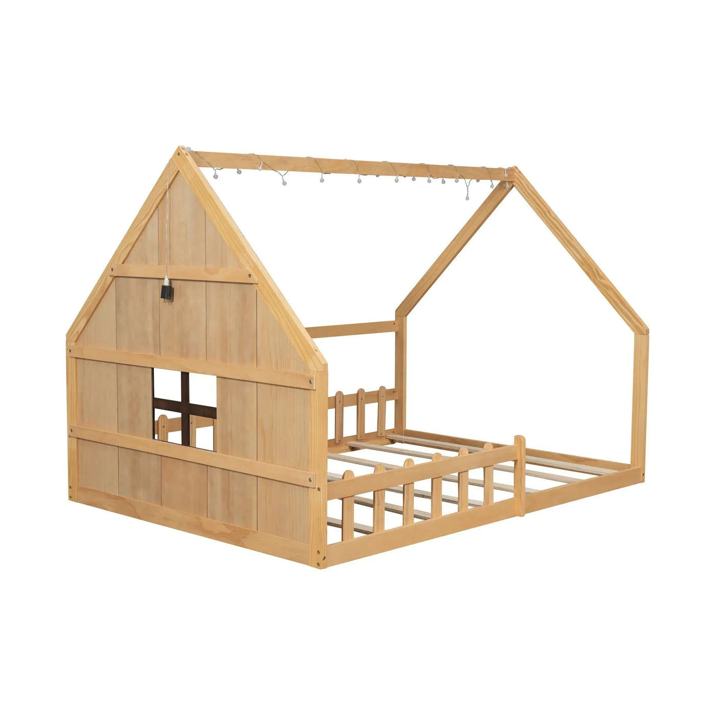 House Bed With Window And Fence by HouseOfZazla