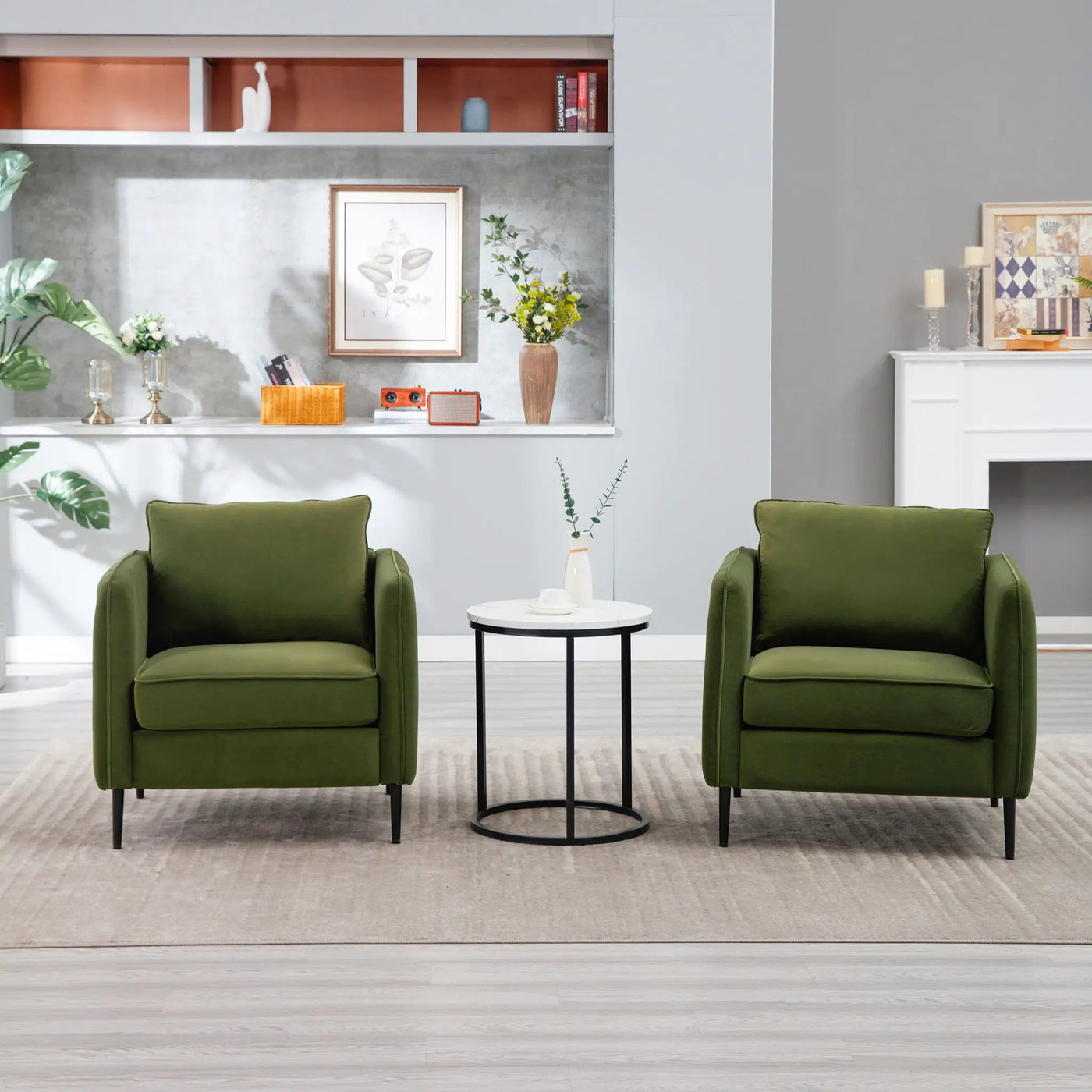 Accent Chair With Pillow For Living Room by HouseOfZazla