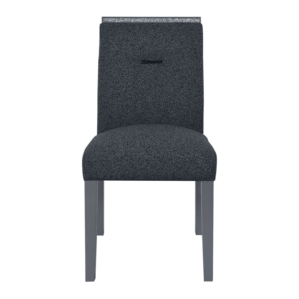 Ariya Stylish Dining Chair Set of 2 with Padded Seat - Gray or Dark Gray, photo 2 of 10