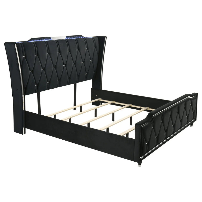 Lorient 5-piece California King Bedroom Set Black by Unique Piece Furniture
