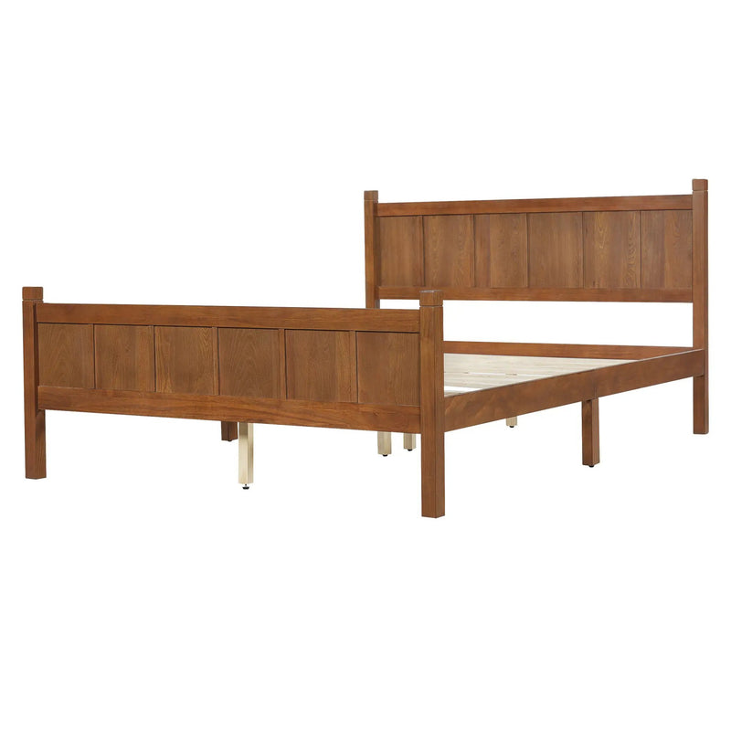 Queen Size Flat Panel Bed with Headboard & Footboard by HouseOfZazla