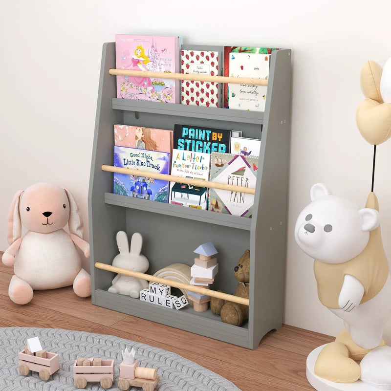 3 Tier Book Shelf, Compact Storage For Bedrooms by Unique Piece Furniture