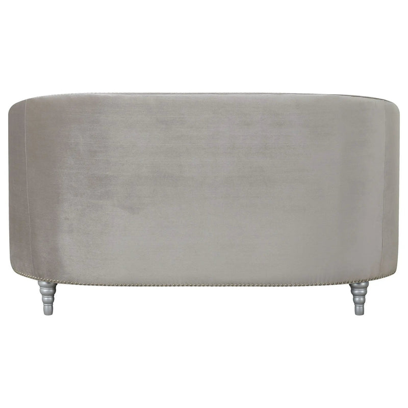 Colby - Loveseat With Tufted Design - Gray by HouseOfZazla