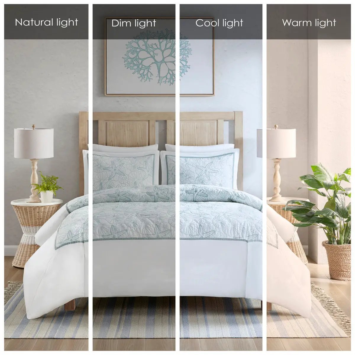 Duvet Cover Mini Set White Full/Queen by HouseOfZazla