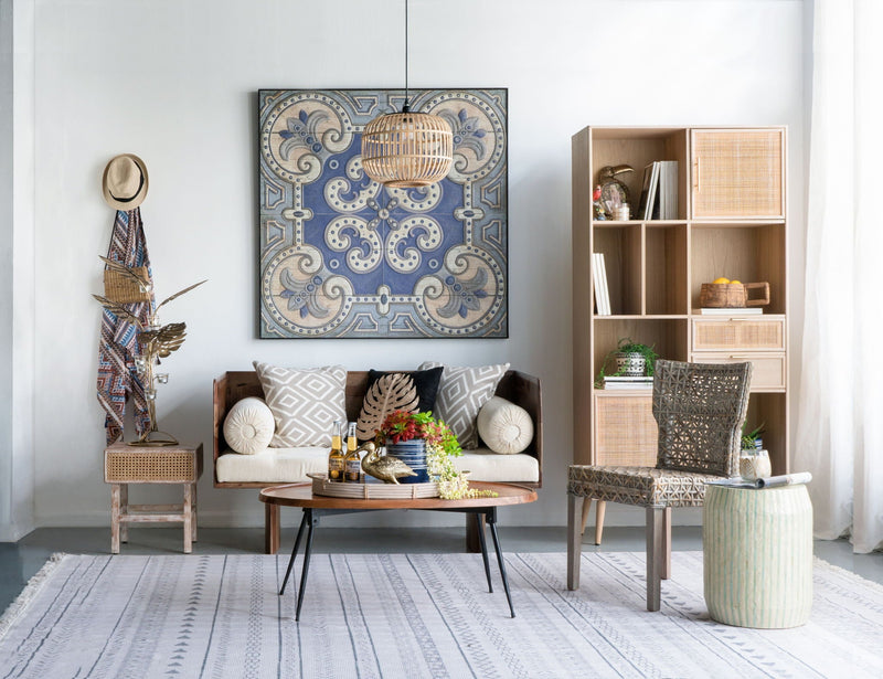 Large Multicolor Square Wall Decor Panel with Refined Pattern - 48", photo 6 of 9