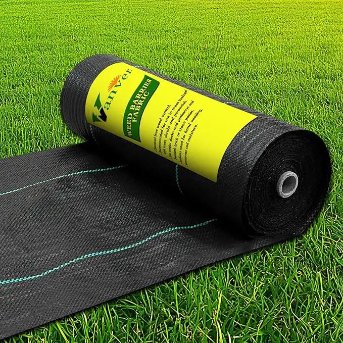 Weed Barrier Landscape Fabric Heavy Duty,3.2 OZ Premium Garden Weed Blocker Fabric for Weed Control, Plastic Ground Cover with Woven Weed Cloth,Durable Landscaping Fabric (2.8 X 50FT) by GreenHaven Gardens